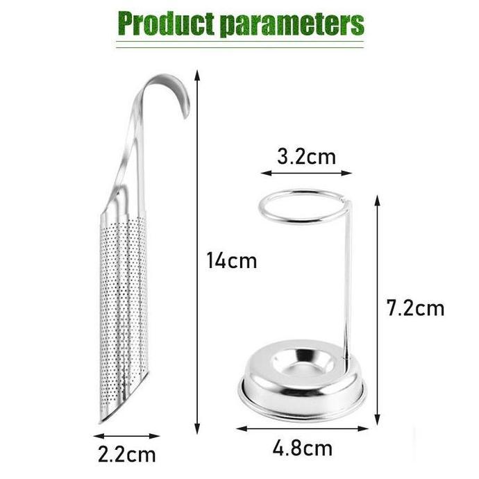 EXQWISITE Saringan Teh / Kopi Stainless Steel | Penyaring Teh / Kopi Stainless Tea Infuser Tube / Sa