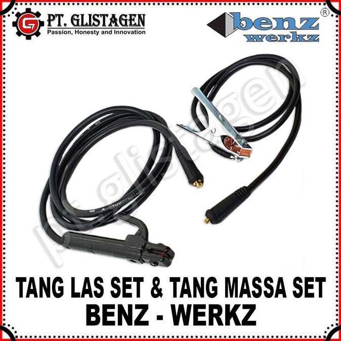 BENZ Tang Las Set Tang Massa Set Kabel Tang Las Set 1.8 Meter Tang Massa Set 1.5 Meter Stang Mesin L