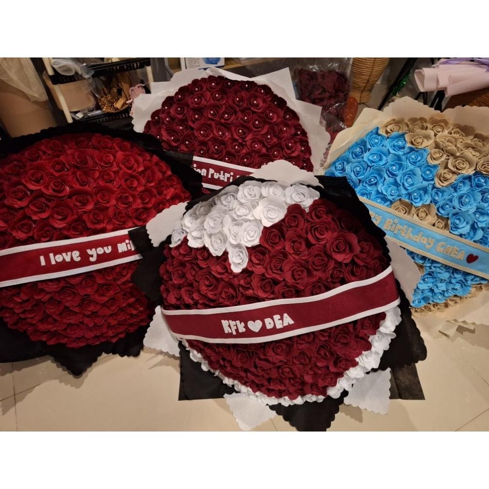 Best Seller Buket Besar | Buket Bunga Jumbo Murah | Buket Bunga Flanel Besar Untuk Hadiah Valentine 