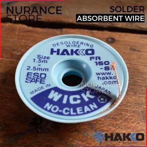HAKKO SOLDER ABSORBENT WIRE / DESOLDERING WIRE FR150-85 2,5mm x 1,5m