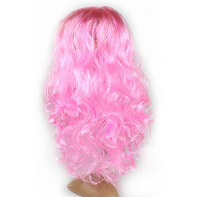 New wig barbie panjang keriting warna pink