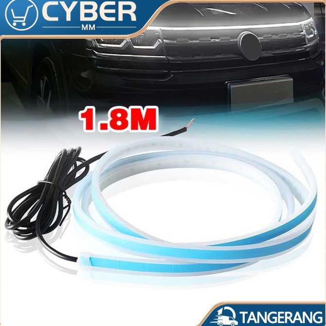 DEFAECO Mobil Strip 12V LED Lampu Hood Mobil Fleksibel Lampu Tahan Air