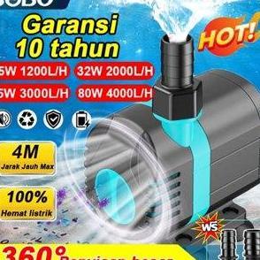 JODHOZ [Diskon Besar]Pompa Air Kolam Ikan Pompa Air Celup Pompa Submersible 4500L/H 100W Untuk Kolam