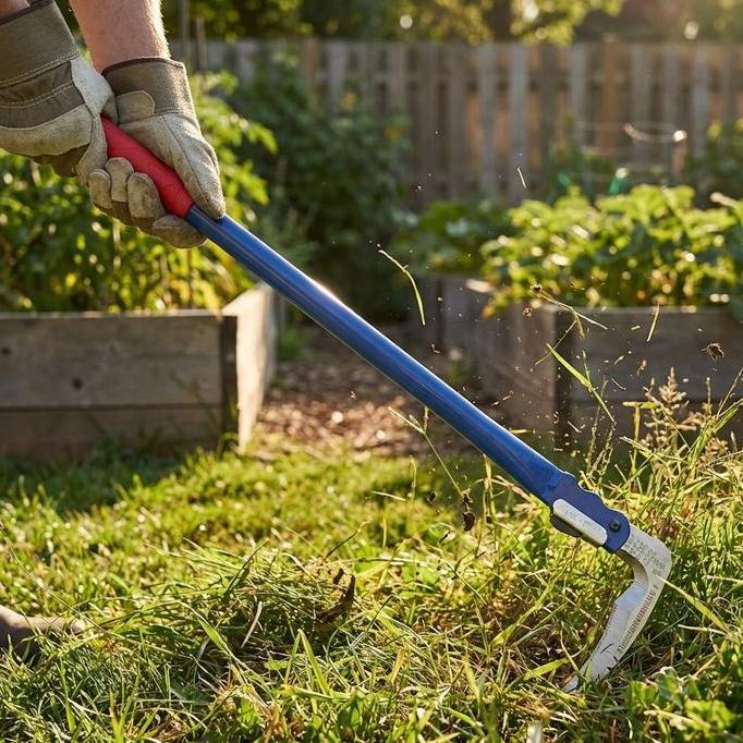 JODHOZ Sabit Lipat Baja Industri untuk Penggunaan Pertanian Pemotong Rumput Manual dengan Gagang Pan