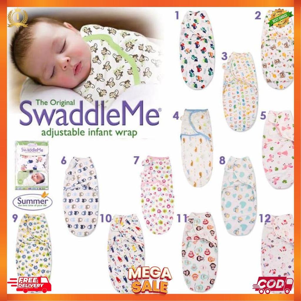 New Bedong Baby Swaddle / Bedong Instan Bayi / Bedong Instant Swaddle Me