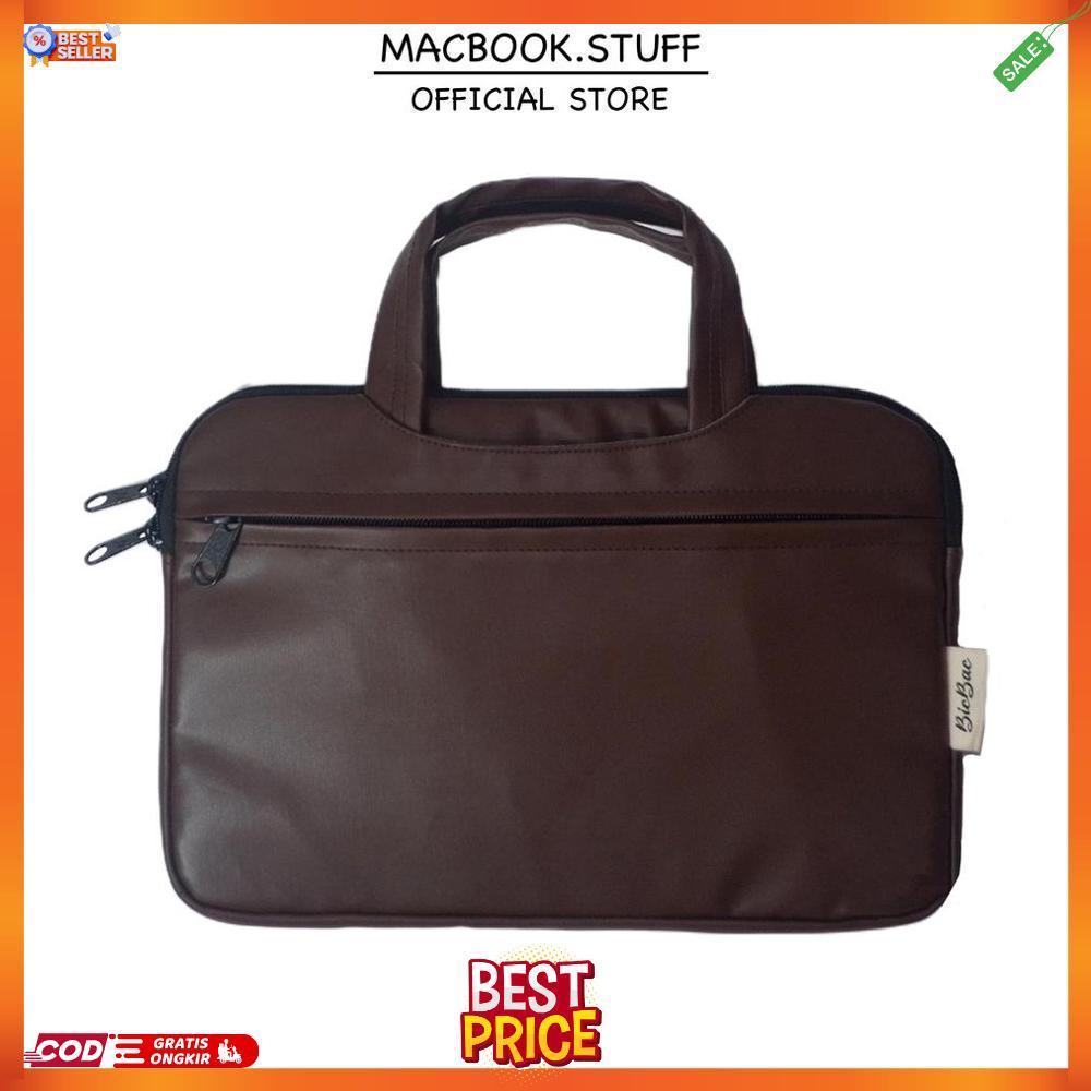 Tas Laptop Kulit Sleeve Leather Bag Dompet Anti Air Waterproof Shockproof Touch Id Touchbar M1 Asus 