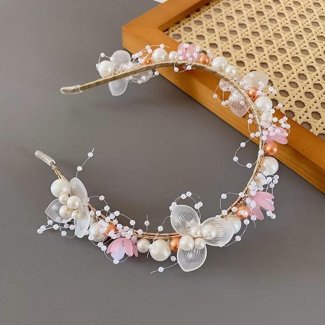Capelli- Bando Aelan - Bando Pesta Bunga Mutiara - Bando Korea Mutiara