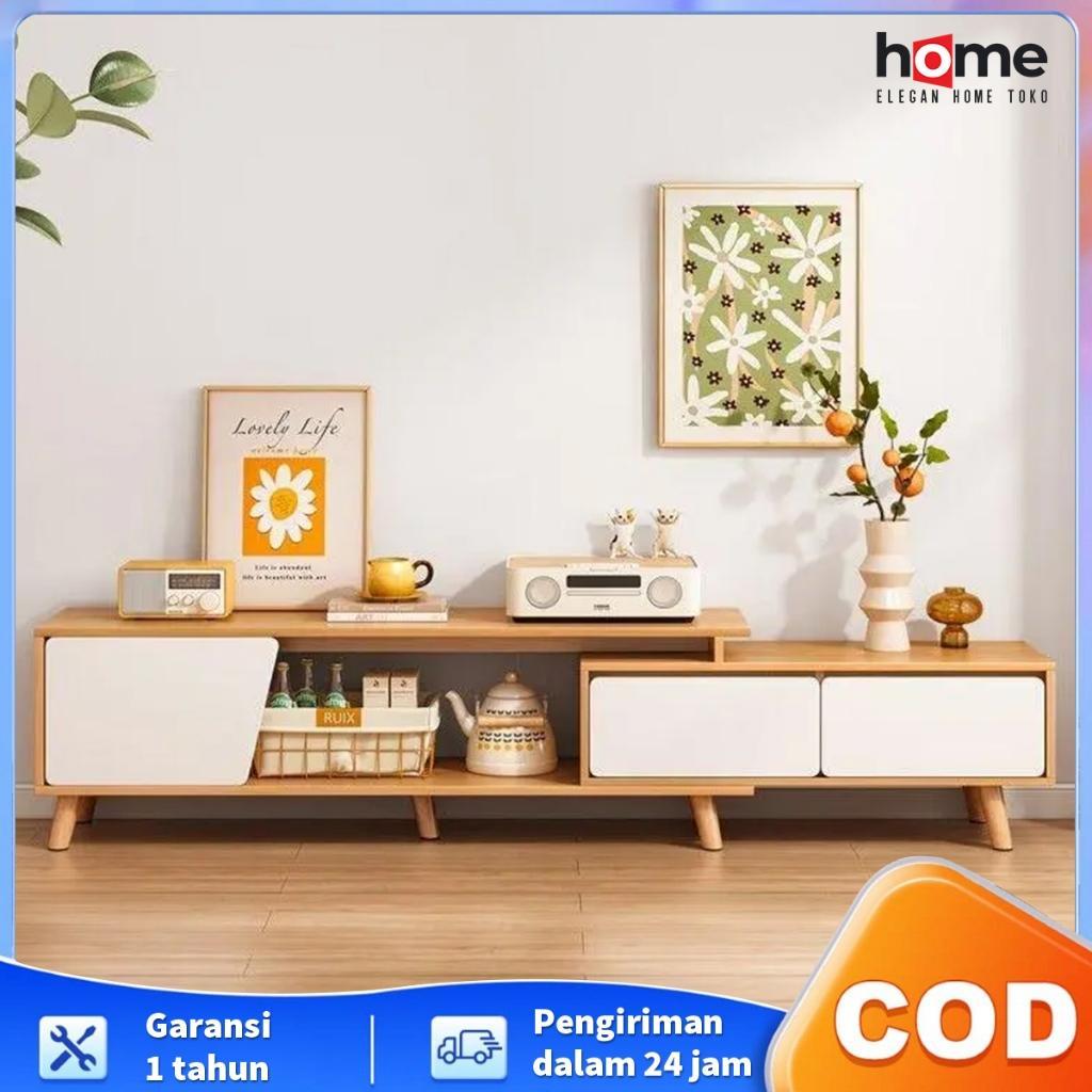 Lemari Tv Nordik Modern Sederhana Apartemen Kecil Kamar Tidur Ruang Tamu Rumah Kaki Kayu Solid Lemar