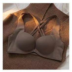 Wagee- Bh Wanita Dewasa Bra Busa Tebal Bh Push Up Seamless Kaitan Depan Tanpa Kawat Tali Silang Nyam