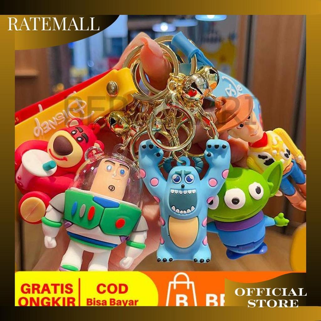 BD Gantungan Kunci Toy Story Silikon Premium / Gantungan Kunci Motor Mobil Toy Story / Ganci Toy Sto