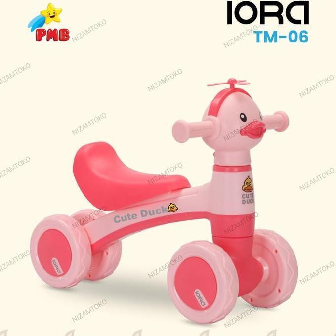 TERLARIS MAINAN SEPEDA PUSHBIKE RODA 4 BALITA 1 2 3 TAHUN MAINAN KADO ANAK