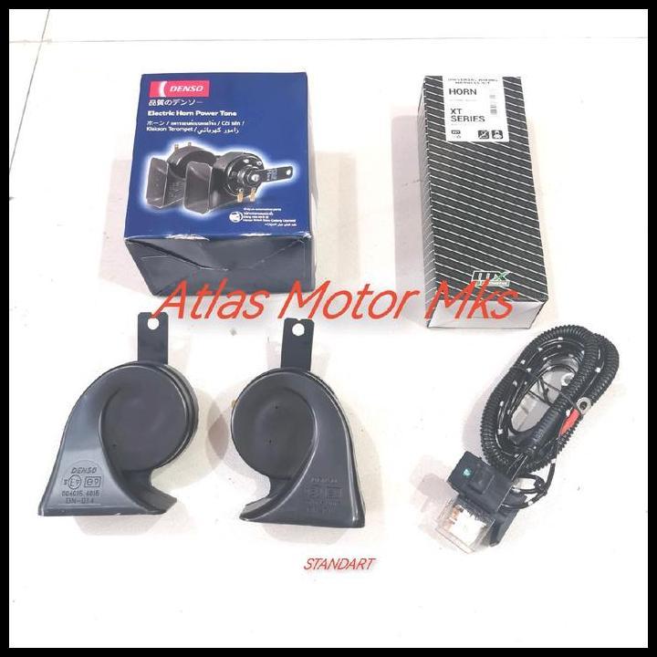 TERLARIS [1SET] KLAKSON KEONG DENSO + KABEL RELAY SET MX ORIGINAL 12VOLT BUNDLE WATERPROOF / STANDAR