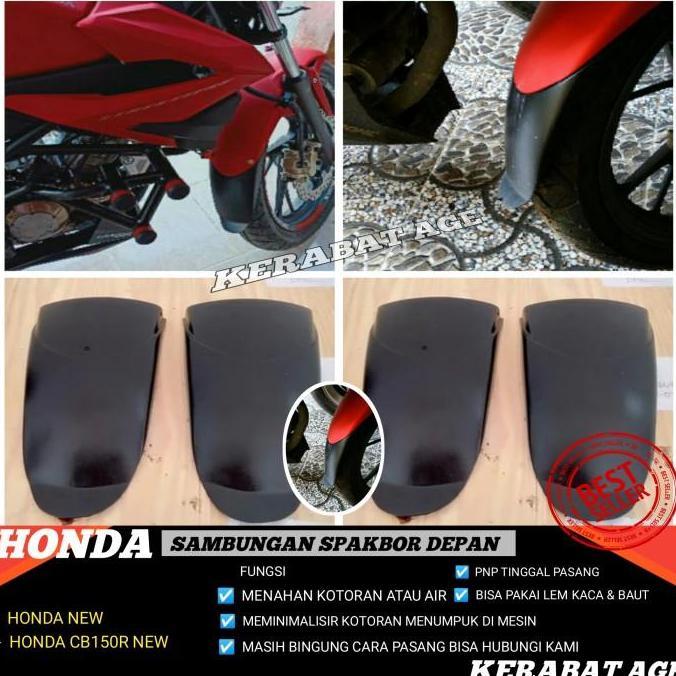 sambungan spakbor depan cb150r new old