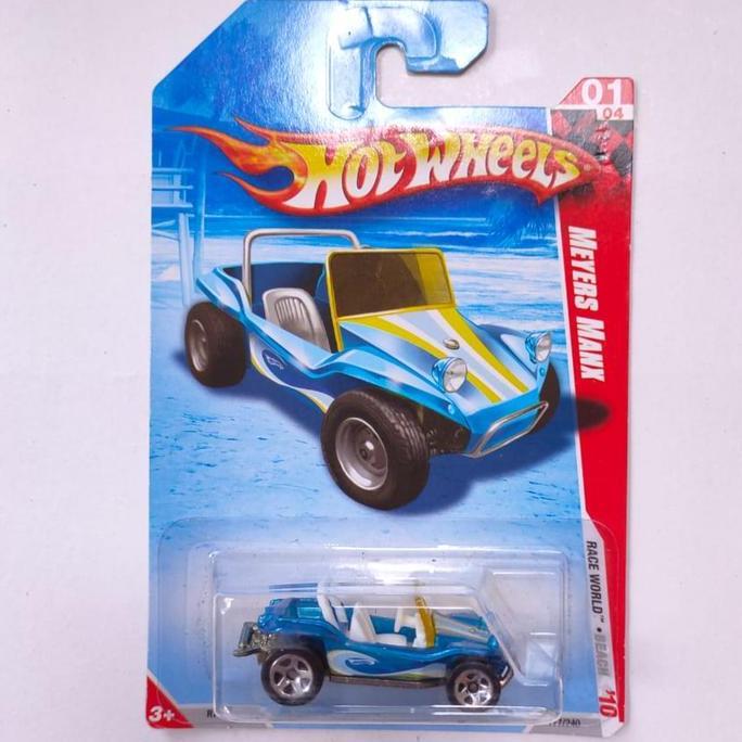 Hotwheels Hot Wheels Meyers Manx biru 2010 Race World Beach