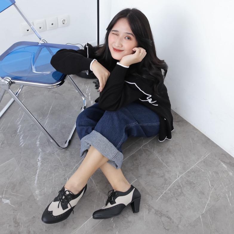 terlaris heidi oxford - sepatu wanita/heels wanita / oxford wanita