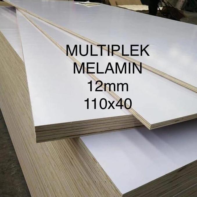 Triplek / Multiplek melamin putih 12mm (110x40)cm, melaminto plywood
