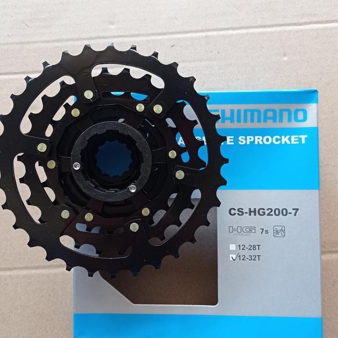 sprocket freewheel shimano 7speed 7 speed CS HG200 12-32T cassette slop