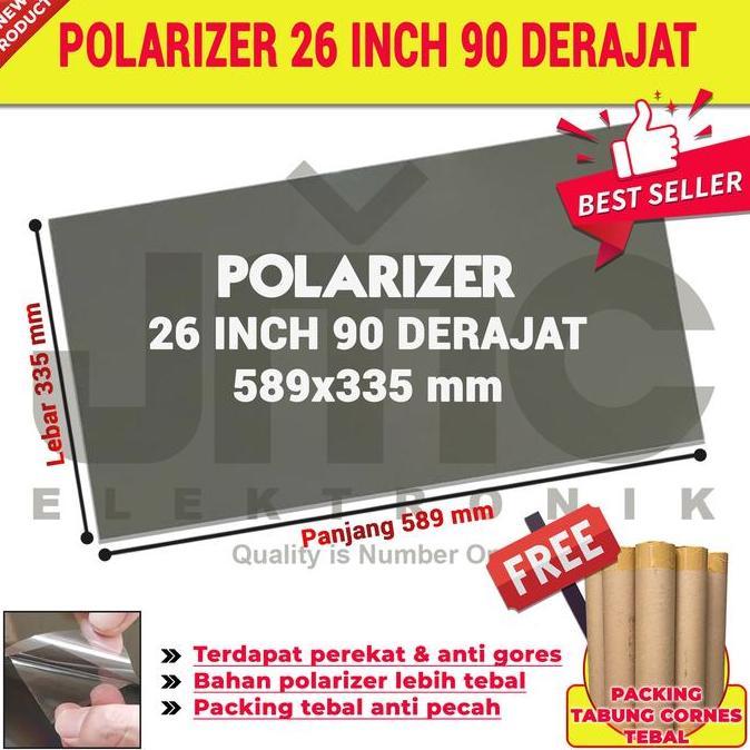 aridpratian - polaris tv lcd 26 inc 90 derajat polarizer lcd 26 inc bagian belakang polarized 26 inc