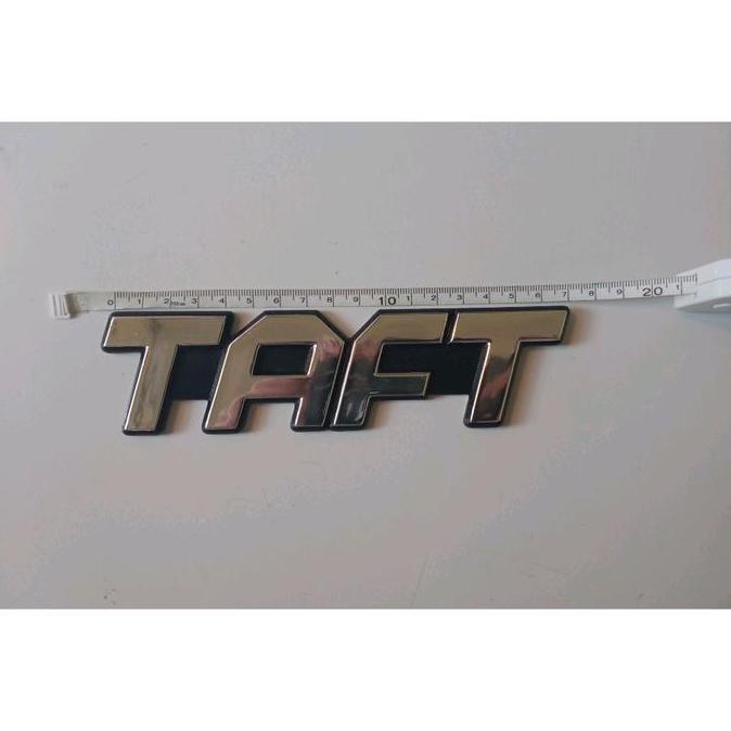EMBLEM LOGO STIKER TULISAN TAFT SAMPING WARNA CHROME