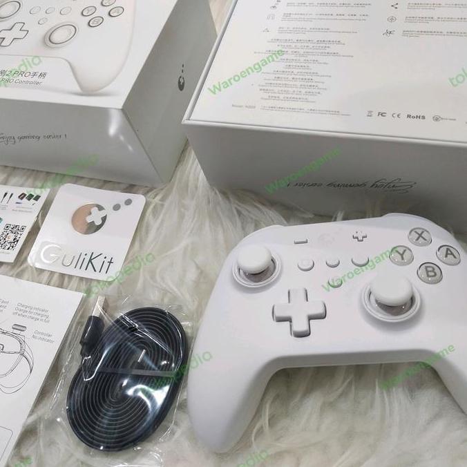 Gulikit Kingkong 2 Pro Stick Controller Nintendo Switch PC HP White