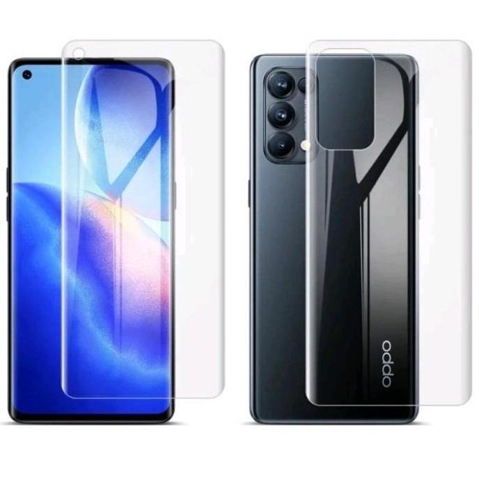 OPPO RENO 5F RENO 5 PRO ANTI GORES JELLY HYDROGEL DEPAN BELAKANG CLEAR