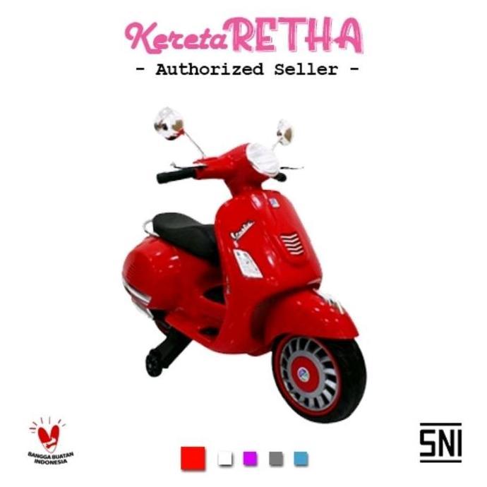 TERLARIS MAINAN ANAK MOTOR AKI PMB M288 VESPA MATIC M-288 VESTIC MOTORAN M 288
