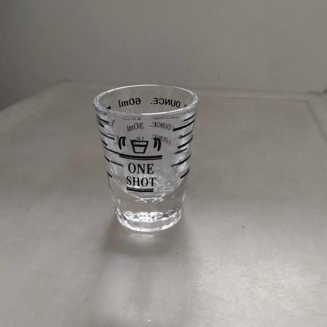 ,,,,,,,] Espresso shot glass gelas sloki 60 ml 2 ounce