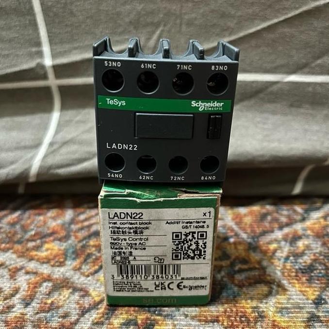 Kontak Bantu Kontaktor 2No-2Nc Auxiliary Schneider Ladn22 High Quality