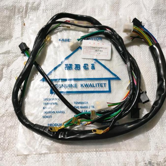 Kabel Body Bodi Full Set Supra X,Supra Lama,Supra Xx (Kev)Komplit+Kabel Aki+Kabel Sekring Motorcycle