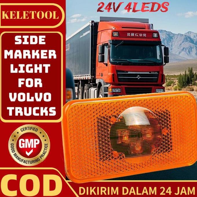 MORIFOYU 10pcs Lampu Sein Samping Truk LED   24 volt truck lampu variasi truk   Lampu Variasi Truk  