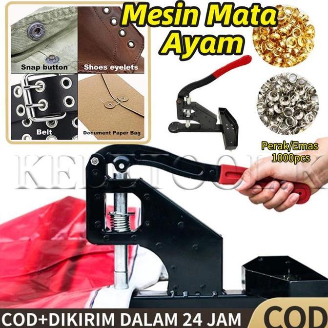MORIFOYU Banner 10mm  Mesin Mata Ayam  Eyelet Alat Press Hand Otomatis  Alat Mesin Press Mata Ayam E