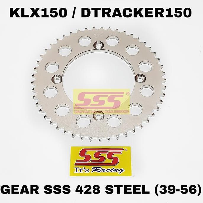 Veloce- Gear Depan Gir Belakang Sss 428 Steel Baja Heavy Duty Klx150 Cb150 Cbr150 Tiger Gsx Fu Ninja