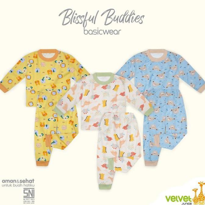 Dreacht- Velvet Junior Piyama Baju Tidur Anak Laki Laki Perempuan Big Size 2 3 4 5 6 7 8 9 10 Tahun 