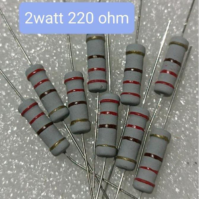 10Pcs Resistor 220Ohm 2Watt 220 Ohm 2W Forsale