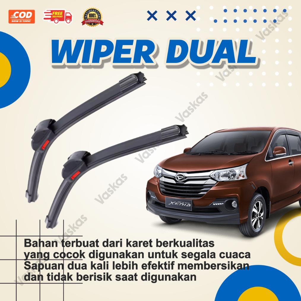 Wiper Mobil Double Karet Dual Karet Untuk Avanza Dan Xenia Lama Dan Baru Bisa Cod