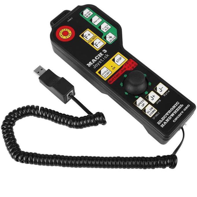 CNC USB MACH 3 Hand Held 6-Axis Handle Controller Electronic Joystick