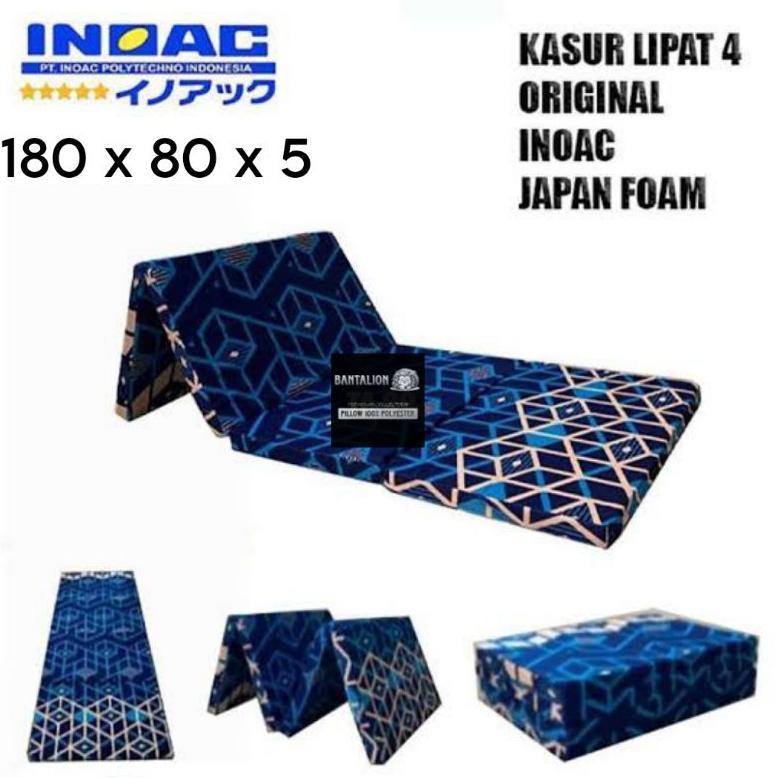 Kasur Lipat Busa Inoac Katun Nyaman 180X80/100/120X5