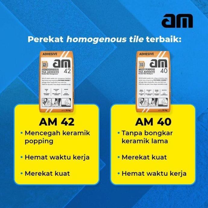 Am 42 - Perekat Ubin Homogeneous 25Kg Tile Adhesive Semen Lantai