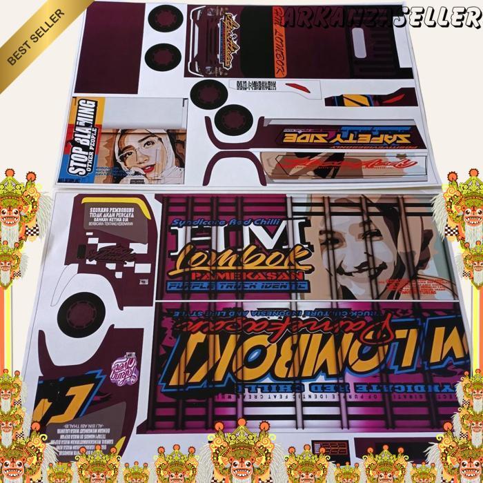 Pola Miniatur Truk Oleng/Sticker Untuk Merakit Truck Oleng