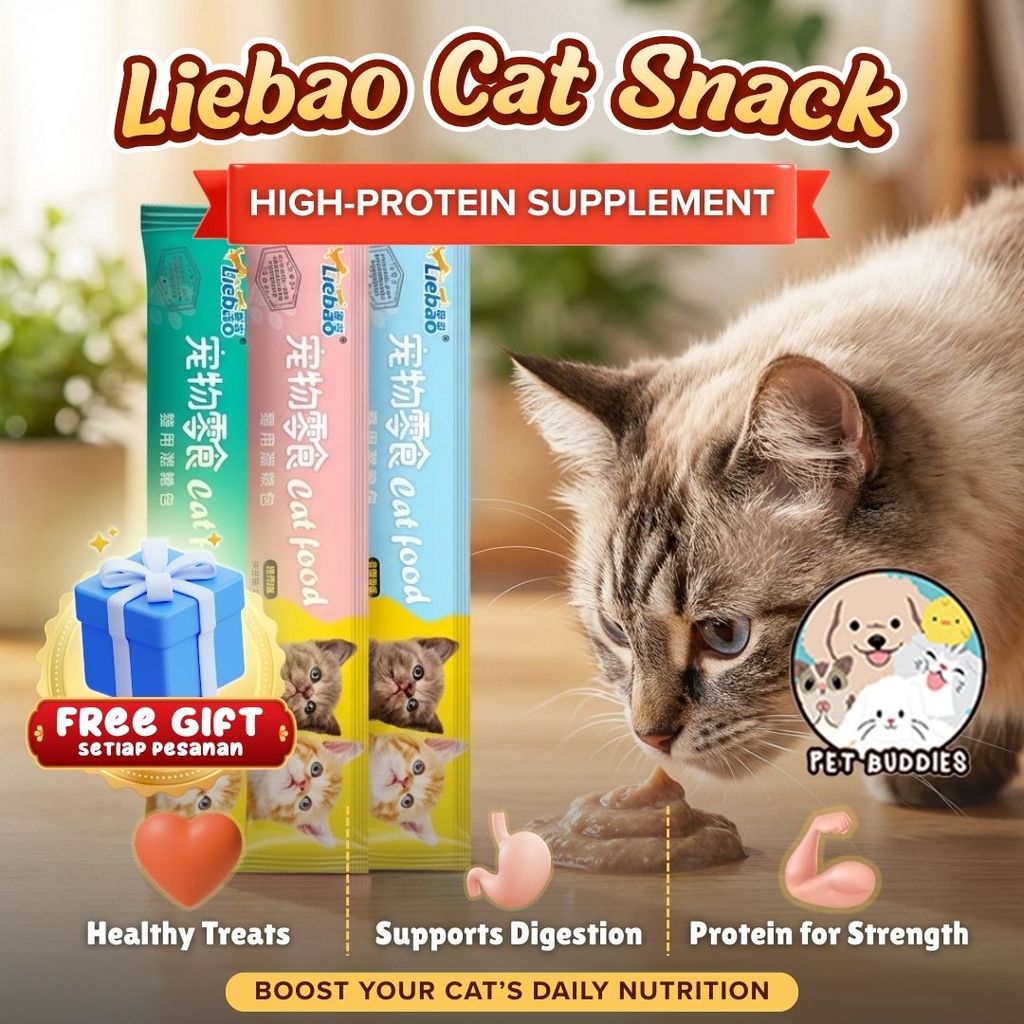 PAKET HEMAT Liebao 100pcs Snack Kucing RESELLER Makanan Kucing Wet Food Creamy