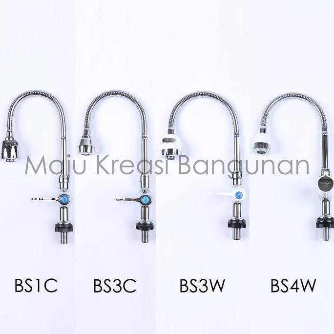 NEW KRAN ANGSA FLEKSIBEL SOLIGEN PVC KERAN CUCI PIRING TANAM SINK BS4 BS4W ORI