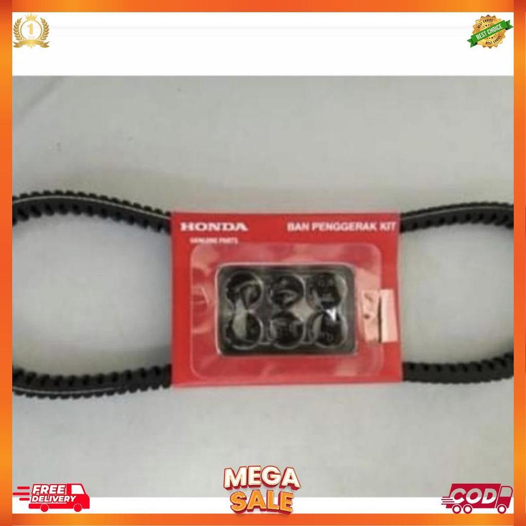 Vanbelt Van Belt V-Belt Kit Set Roller Roler Beat Led Genio K0J K1A Honda Ahm Ori [S1]