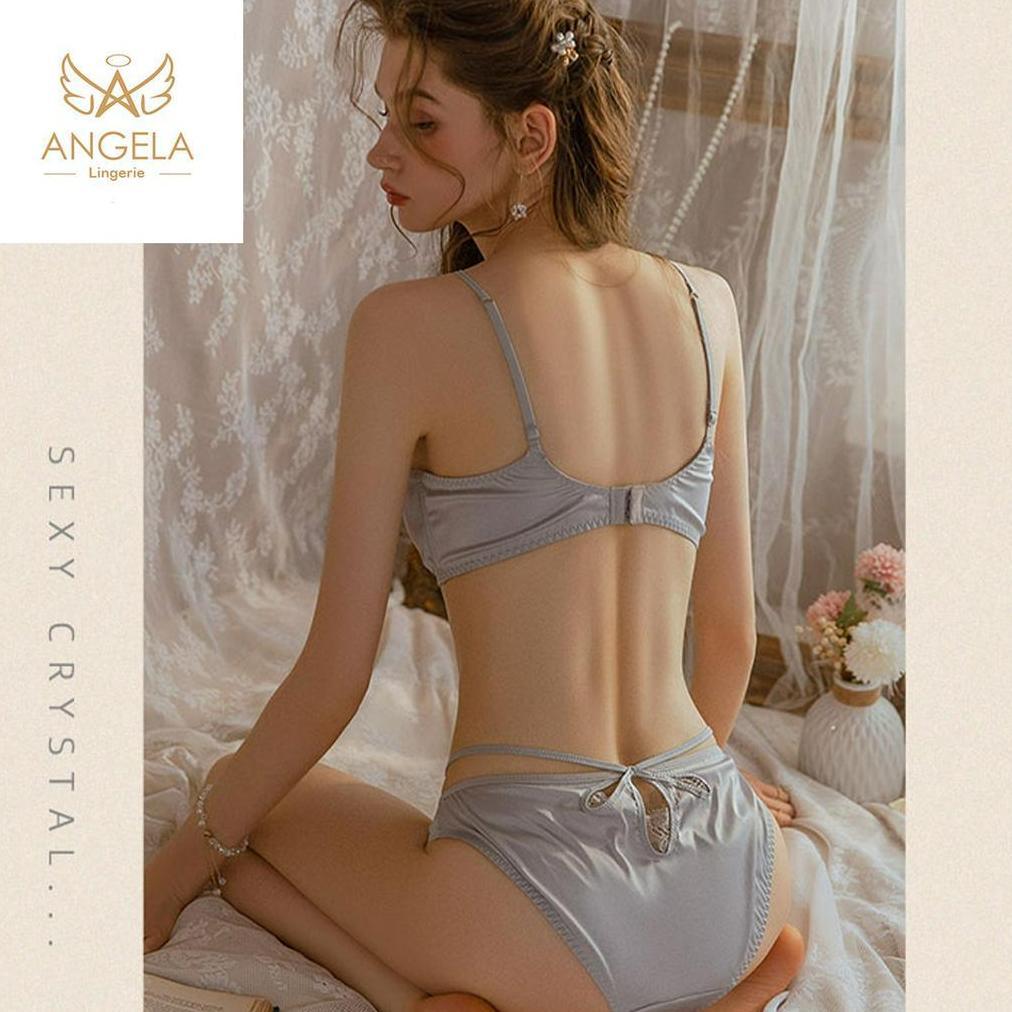 Exclusive Angela Premium Japan Bra Bh Push Up Set Berkawat Celana Dalam Wanita Bikini Sport Beha Lin