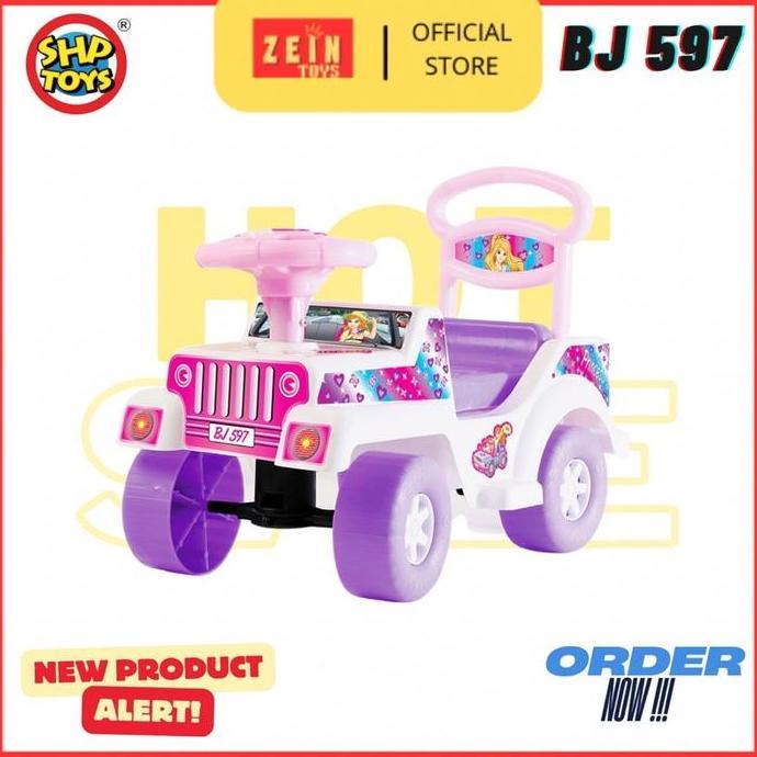 Modello- Zeintoys Mainan Anak Mobil Dorong Anak Karakter Princess Bj 597