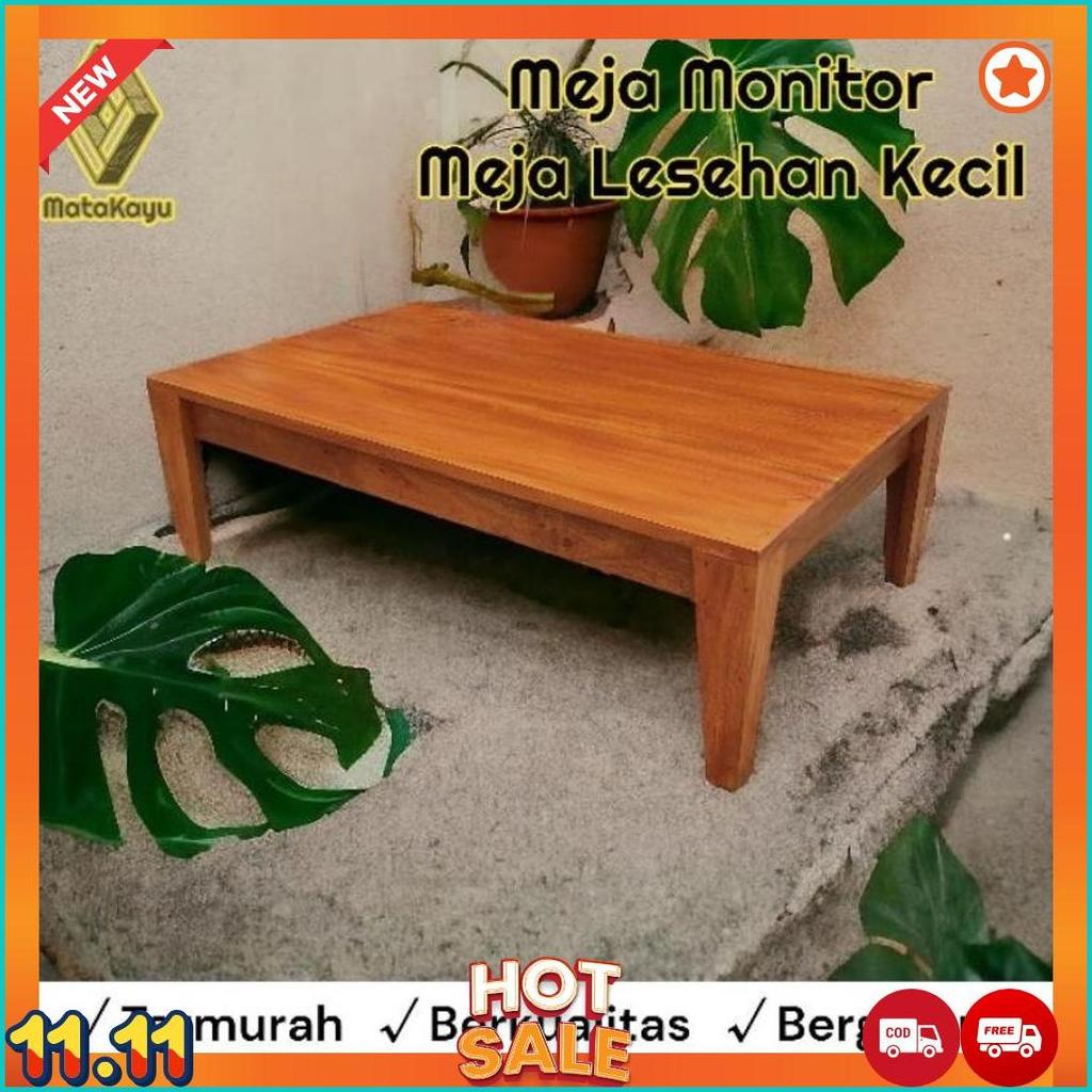 Meja Lesehan Kecil 40 - 45 X 20  Cm Meja Monitor Kayu Meja Coffee Table [M1]