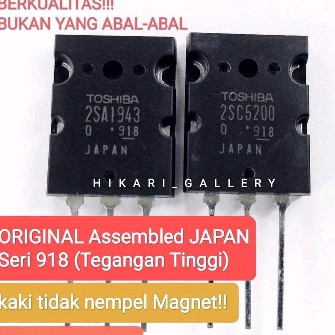 [1 Set PROMO] Transistor Final Toshiba 2SA 1943 dan 2SC 5200 Seri 918 / A1943 C5200 lot 918 2SA1943 