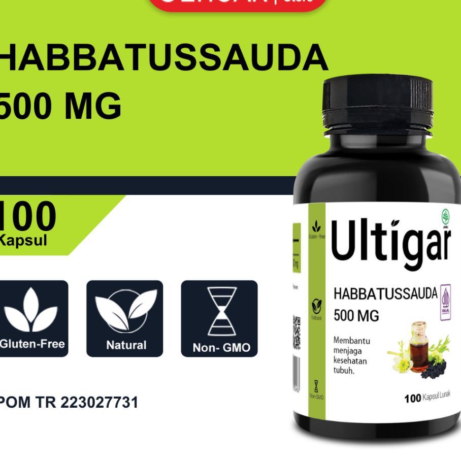 Ultigar Habbatussauda 500 Mg Isi 100 Kapsul Lunak