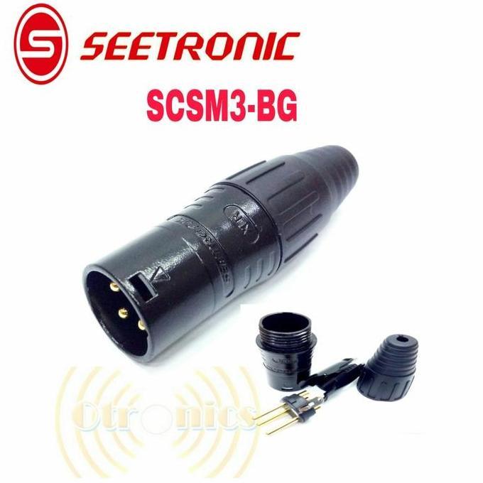 TERLARIS JACK XLR MALE CANON SEETRONIC SCSM3-BG
