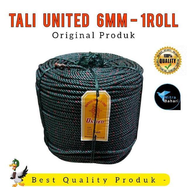 Tali United 6Mm 1Roll Tali 6Mm Tali Kapal Tali Proyek 6Mm United