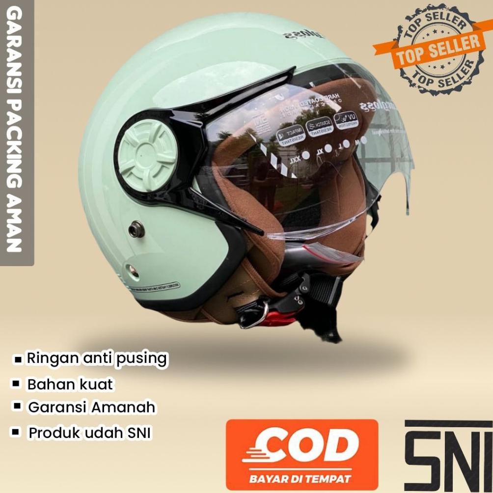 BIG PROMO HELM YRH CARGLOSS HIJAB PREMIUM HIJAB YRH  | SNI |